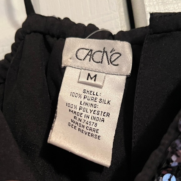 NWT Cache Sleeveless Beaded Tank Top Size Medium - Picture 4 of 9